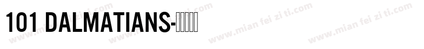 101 Dalmatians字体转换